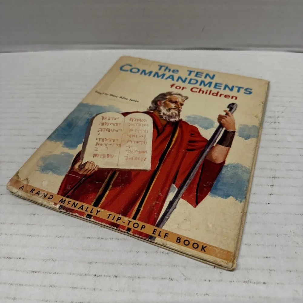 The Ten Commandments For Children - Mary Alice Jones (Hardcover, 1956) Vintage